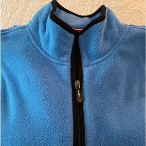 Izod Blue Quarter Zip Performance Fleece Sz XL